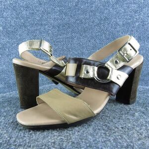 Anyi Lu Women's Harness Ankle Strap Brown‎ Leather Size 38M Gently Used 2025